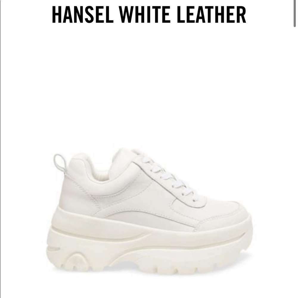 STEVE MADDEN “HANSEL” LEATHER PLATFORM SNEAKERS
